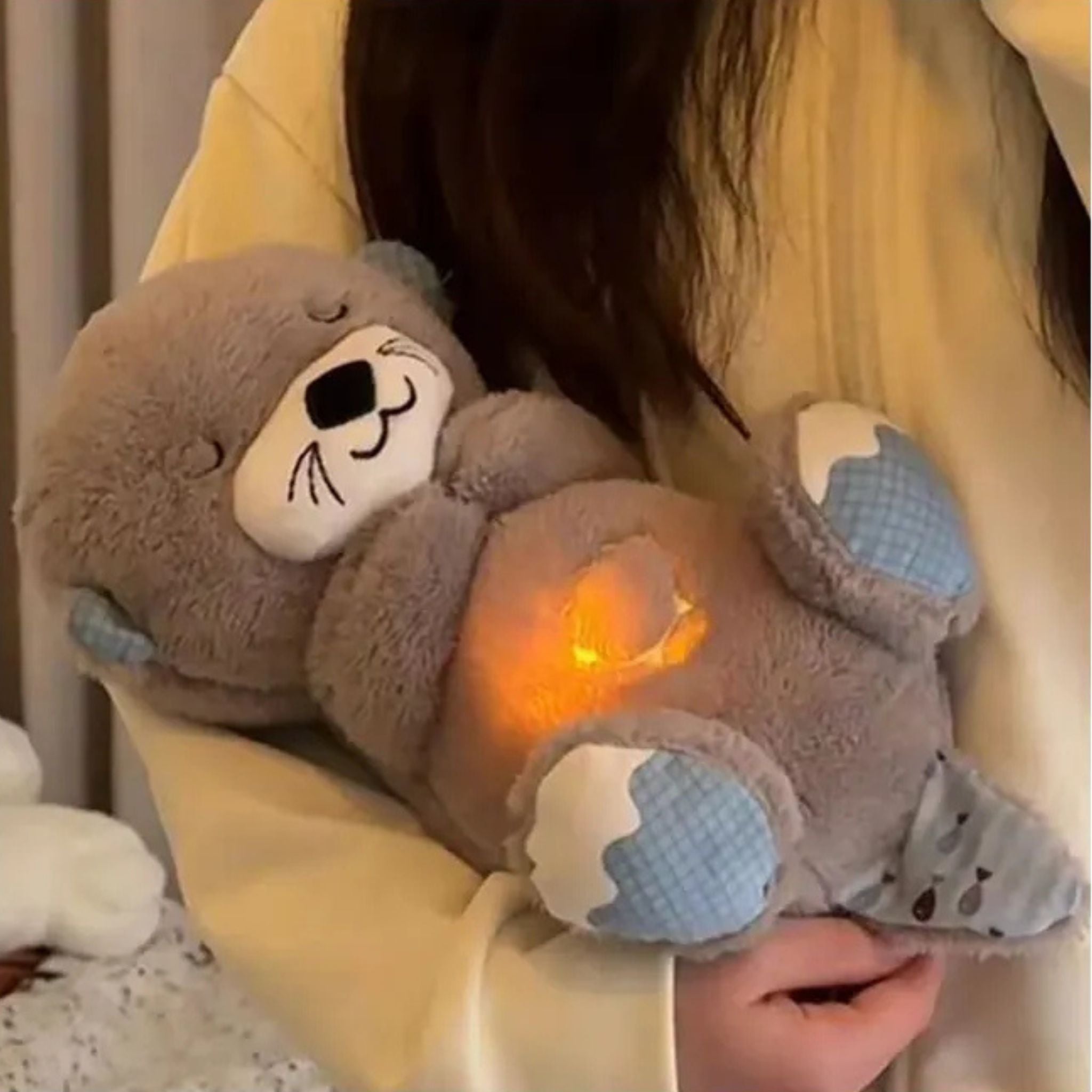 Baby Breathing Bear – Relaxing Stuffed Animal with Rhythmic Breathing Motion