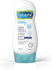 Cetaphil Baby Gentle Wash & Shampoo 50ml – Hypoallergenic 2-in-1 for Sensitive Skin. A 2-in-1 hypoallergenic formula designed for sensitive skin.