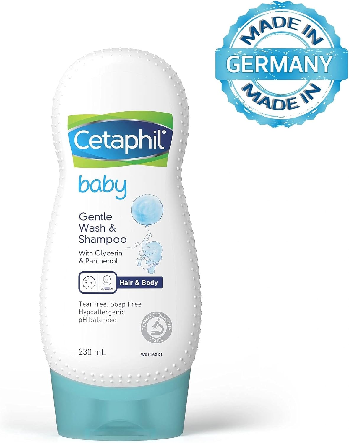 Cetaphil Baby Gentle Wash & Shampoo 50ml – Hypoallergenic 2-in-1 for Sensitive Skin. A 2-in-1 hypoallergenic formula designed for sensitive skin.