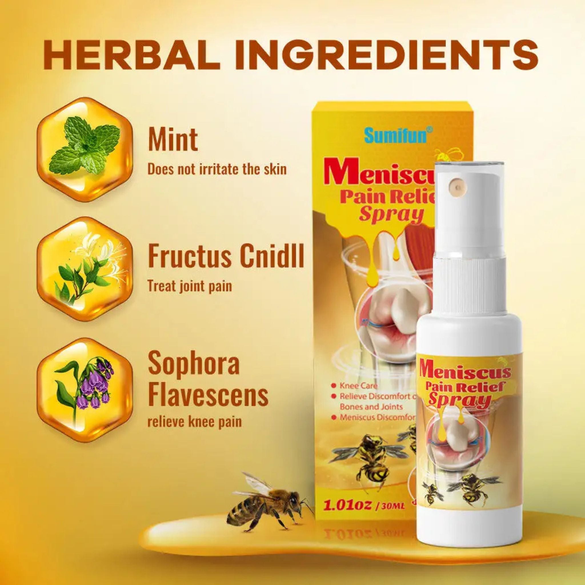 "Bee Venom Joint Care Gel – Natural pain relief gel for joint and muscle care, enriched with bee venom and soothing ingredients."