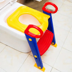 "Children's Toilet Ladder – Adjustable potty training ladder with non-slip steps and safety handles for easy and secure toilet use."