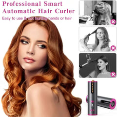 "Digital Hair Curler – Professional curling wand with adjustable temperature settings for flawless, long-lasting curls."