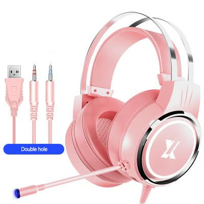 E-sports Gaming Headset with Noise-Cancelling Microphone and Wired PC Connection. Ideal for Clear Audio, Comfort, and Gaming Performance on Computers, Consoles, and Mobile Phones.