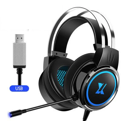 E-sports Gaming Headset with Noise-Cancelling Microphone and Wired PC Connection. Ideal for Clear Audio, Comfort, and Gaming Performance on Computers, Consoles, and Mobile Phones.