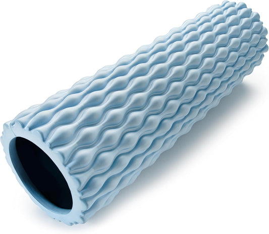 Fishbone Foam Massage Roller for deep tissue muscle recovery and pain relief. Fishbone Foam Massage Roller made of durable EVA+PVC material for flexibility and muscle relief.