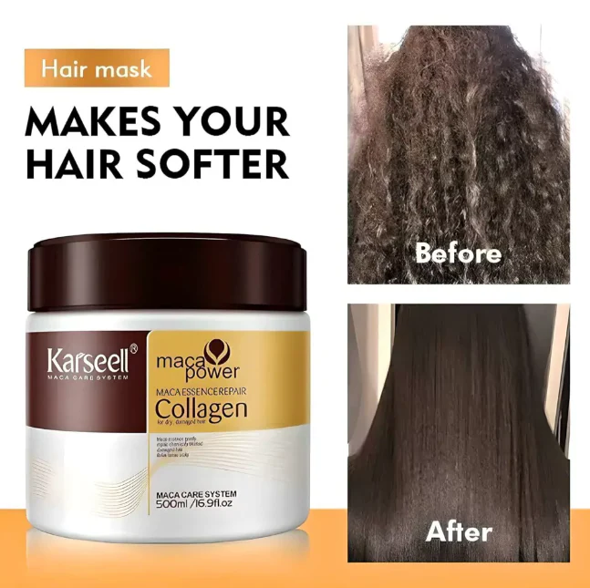 Hair Repair Collagen Treatment (500ml) – Nourish, Restore, and Strengthen Damaged Hair. Revive your hair with the Hair Repair Collagen Treatment.