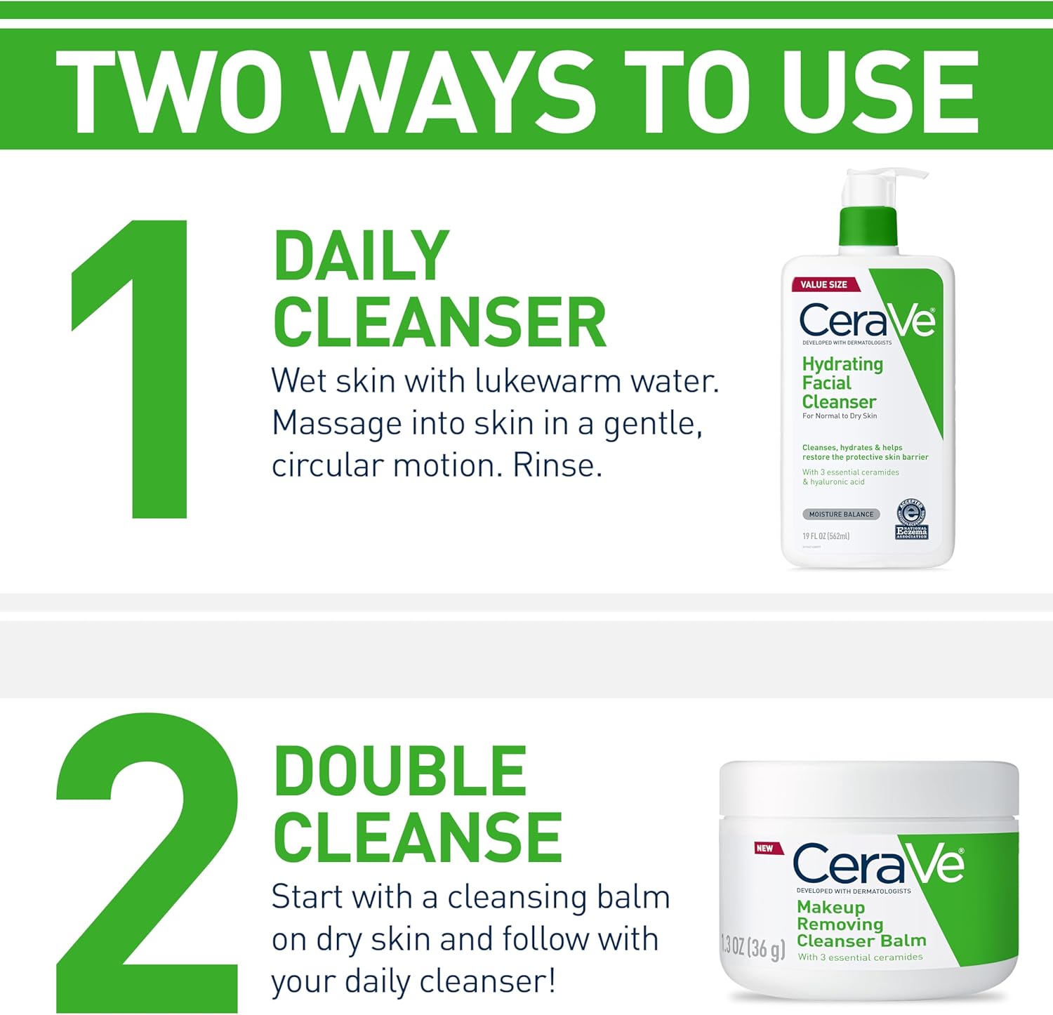 CeraVe Hydrating Facial Cleanser 562ml for dry and sensitive skin care. Non-foaming CeraVe Hydrating Cleanser, perfect for daily use on sensitive skin. Gentle and moisturizing CeraVe cleanser for dry skin, fragrance-free formula.