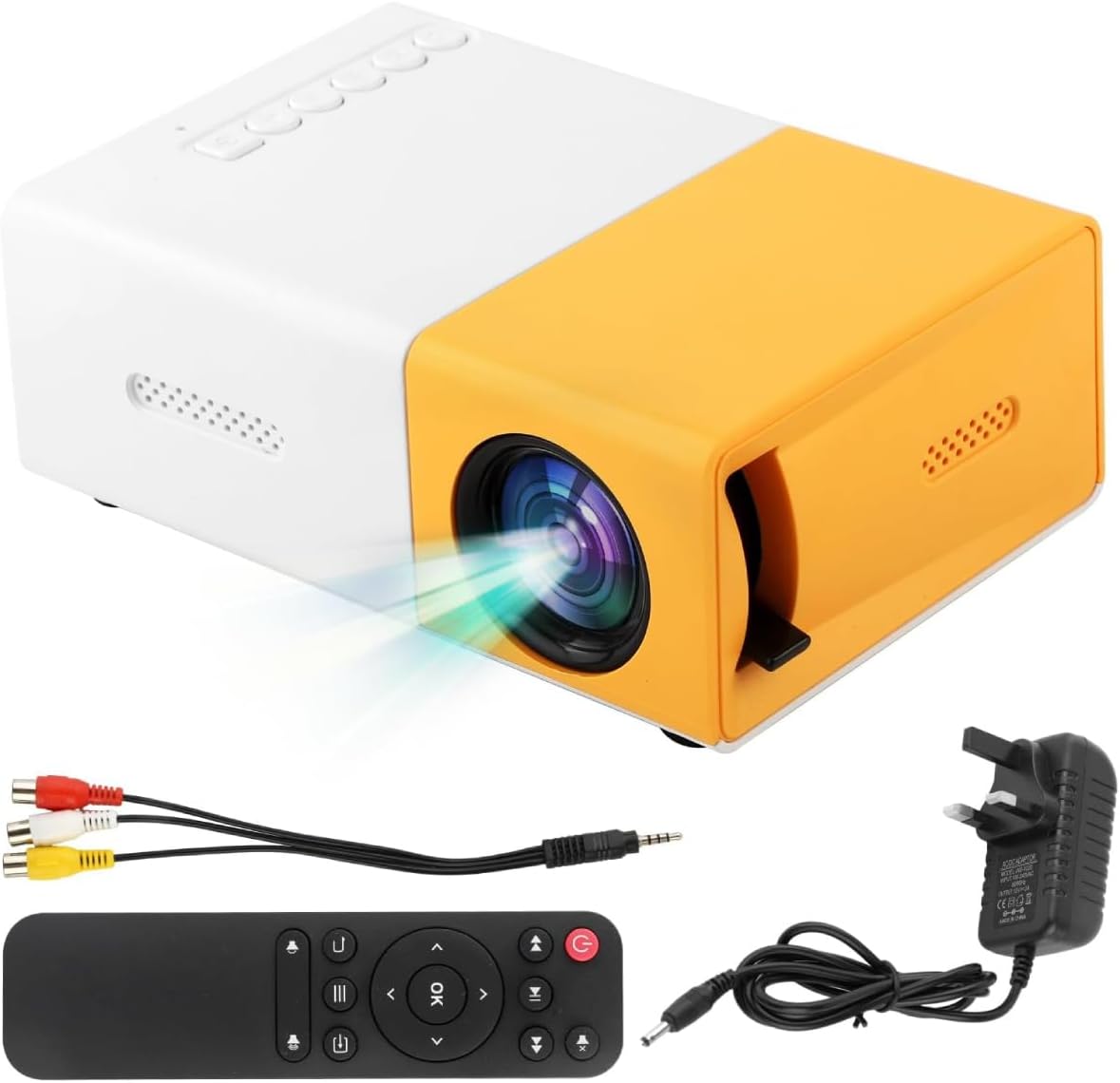 Meer YG-300 Mini Projector with HD quality, perfect for portable use.