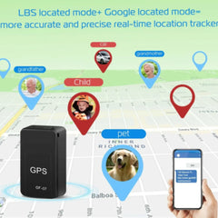 "Mini GPS Tracker – Compact and portable tracking device for real-time location tracking of vehicles, pets, kids, and valuables."