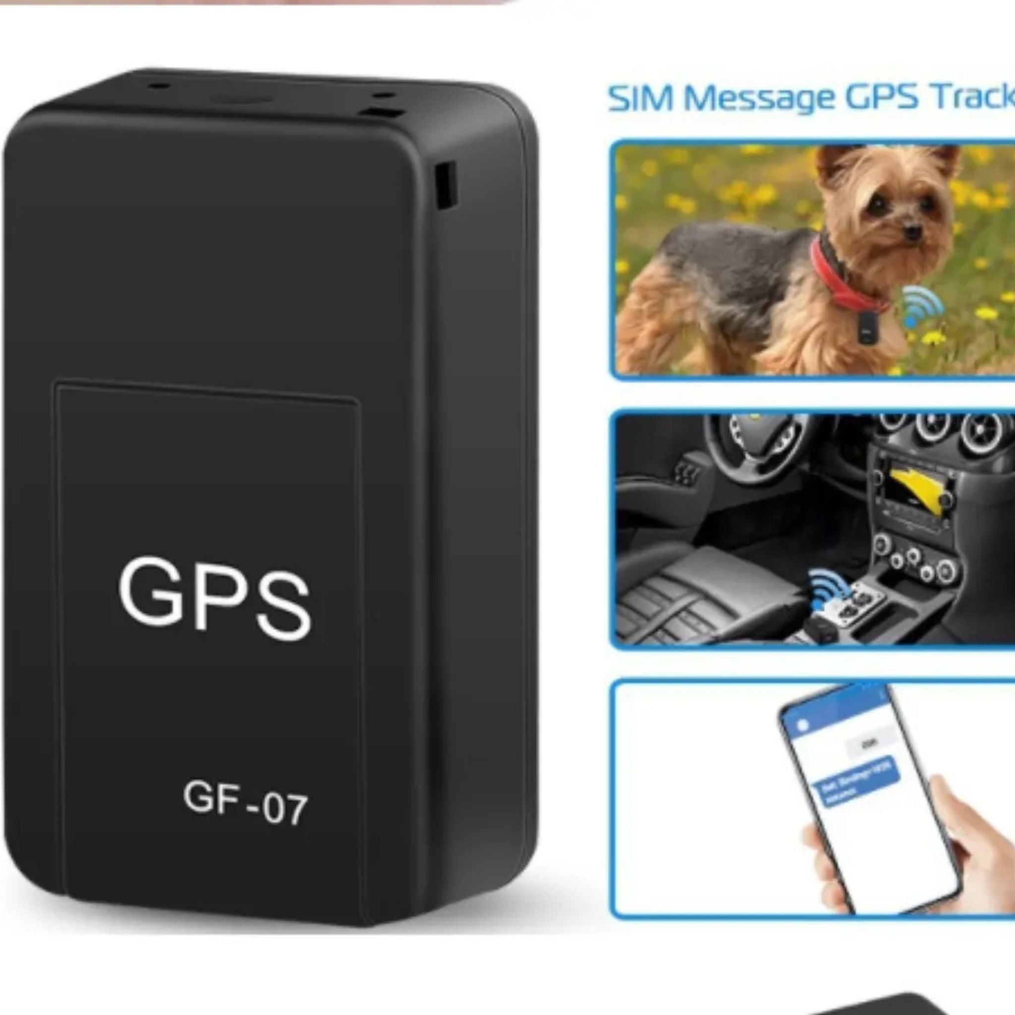 "Mini GPS Tracker – Compact and portable tracking device for real-time location tracking of vehicles, pets, kids, and valuables."