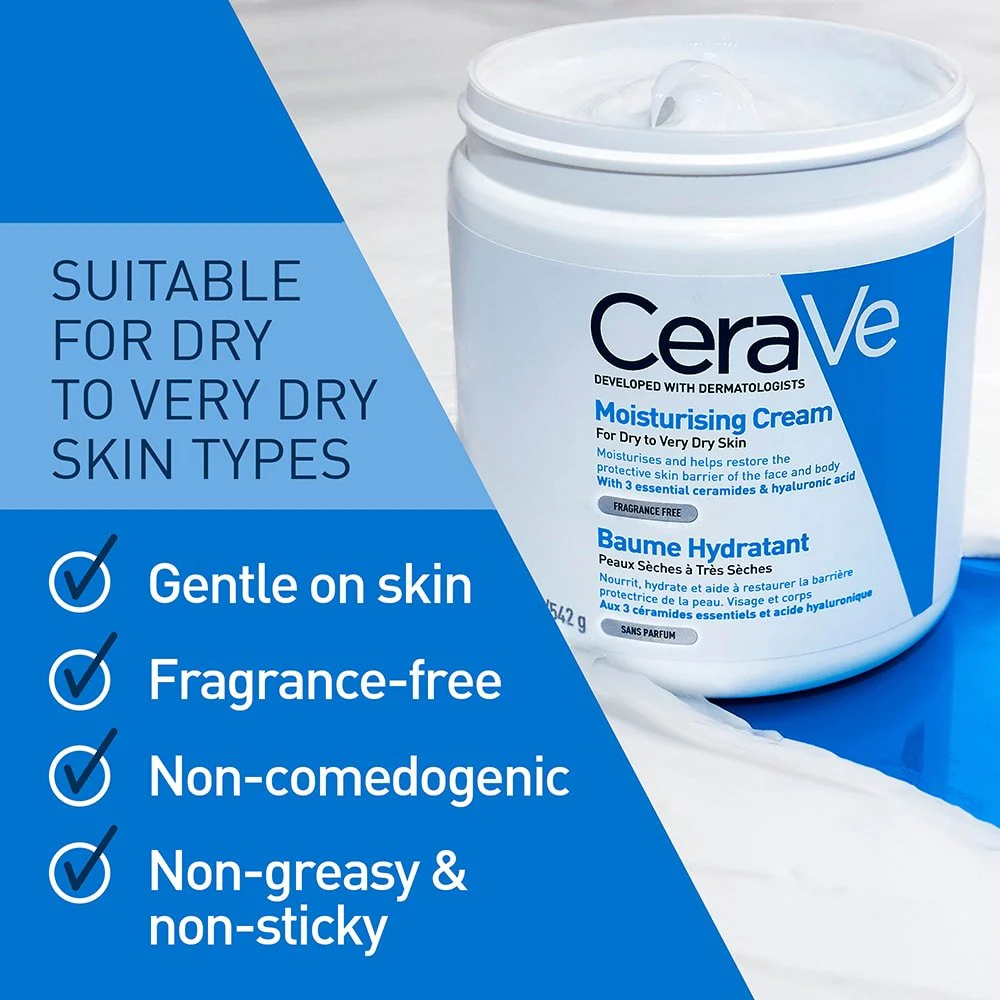 "CeraVe Daily Smoothing Moisturizer for rough skin – lightweight hydrating lotion that softens uneven texture, reduces rough patches, and nourishes all skin types."