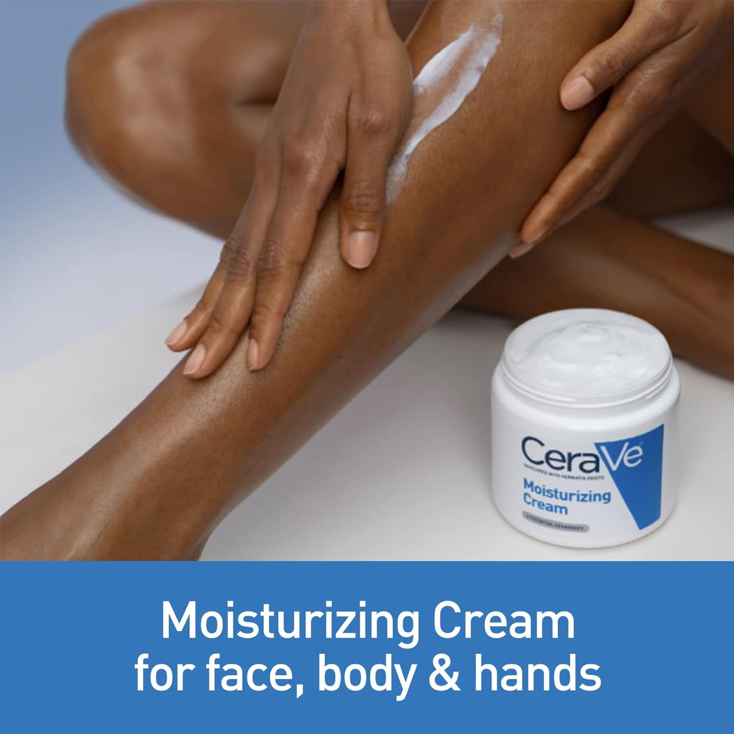 "CeraVe Daily Smoothing Moisturizer for rough skin – lightweight hydrating lotion that softens uneven texture, reduces rough patches, and nourishes all skin types."