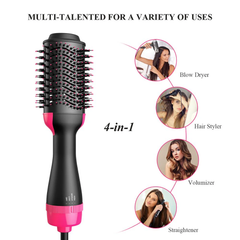 One Step Hair Dryer and Volumizer Brush – All-in-One Styling Tool with Ionic Technology. Achieve salon-quality results with the One Step Hair Dryer and Volumizer Brush.