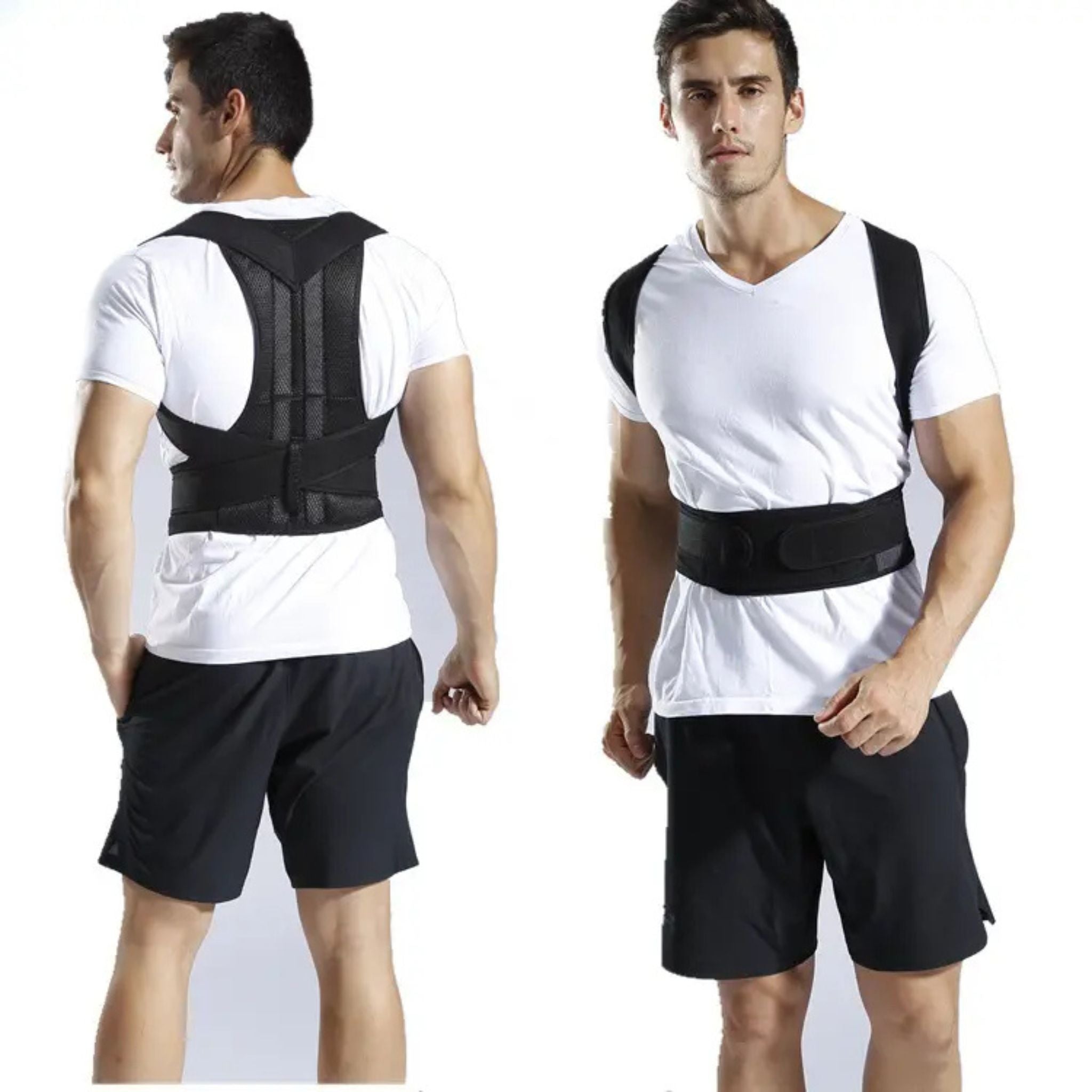 "Posture Corrector Therapy Shoulder Belt for improving posture and relieving back pain, suitable for men and women."