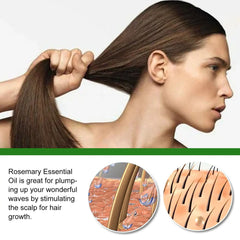 "Rosemary Hair Growth Essential Oil – Natural oil for promoting healthy hair growth, reducing hair loss, and nourishing scalp and strands."