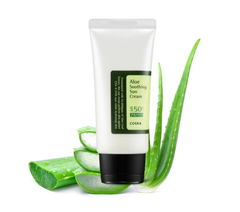 COSRX Aloe Soothing Sun Cream 50ml – SPF50+ PA+++ Sunscreen with Aloe for Hydration and UV Protection.