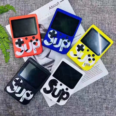 "Sup Game Box Plus 400 – Portable retro gaming console with 400 built-in classic games, compact design, and rechargeable battery."