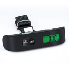 T-shaped Electronic Luggage Scale displaying weight on the digital screen. Compact and lightweight T-shaped Luggage Scale, perfect for travel.