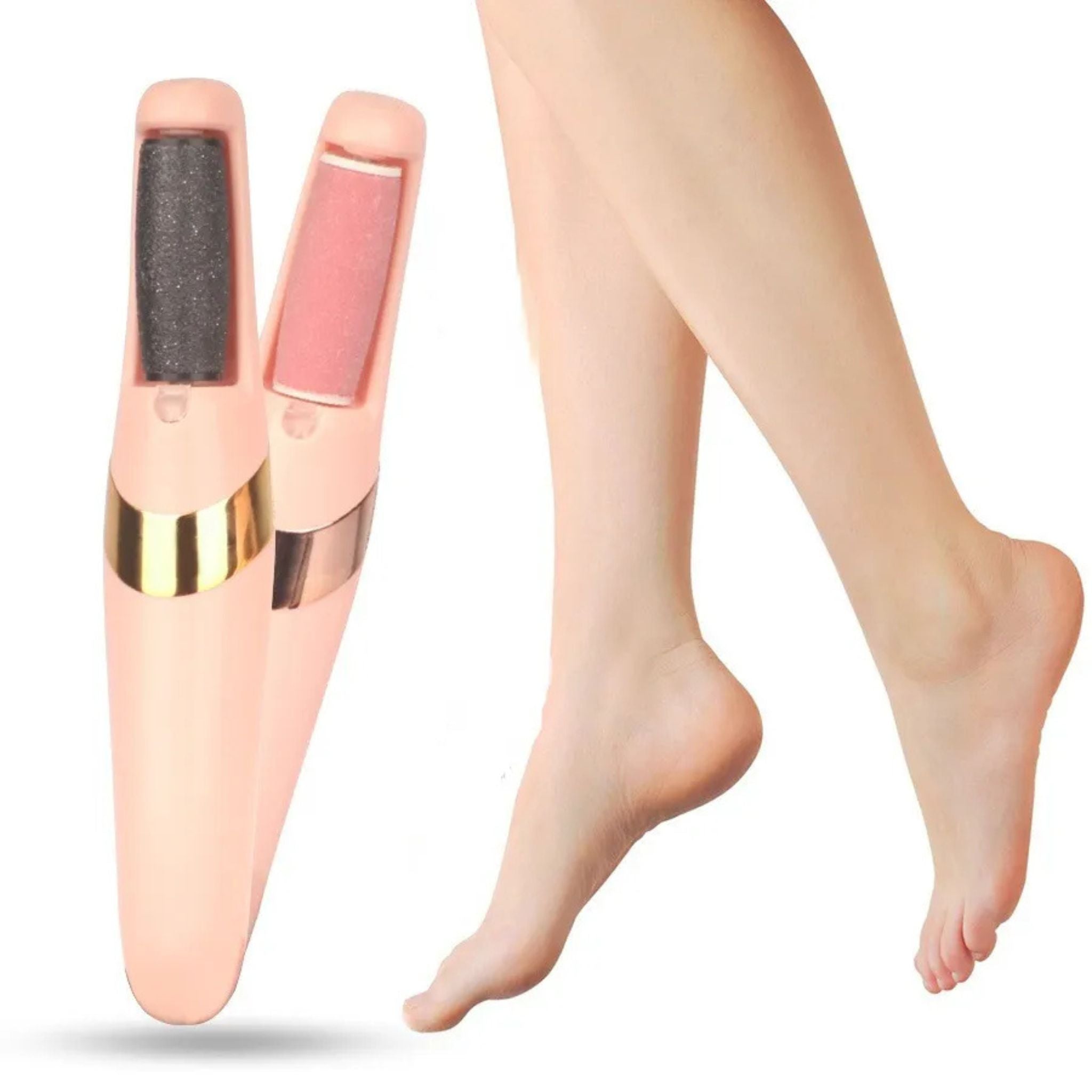 "Electric Pedicure Foot File and Callus Remover – Rechargeable device for smooth, soft feet, effectively removes hard skin and calluses."