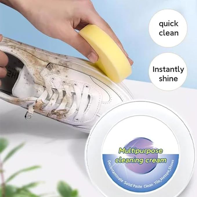 "Multi-Function Cleaning Paste – All-purpose cleaner for kitchens, bathrooms, and more, effectively removes stains, grease, and dirt."